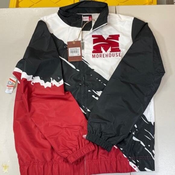 Morehouse College Mitchell & Ness Paintbrush Windbreaker Jacket - Picture 1 of 2